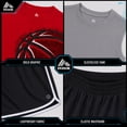 thumbnail image 4 of RBX Boys Athletic Outfit Shorts Set Short Sleeve Shirts Dry Fit Sleeveless Jersey & Shorts 3 Piece, 4 of 7
