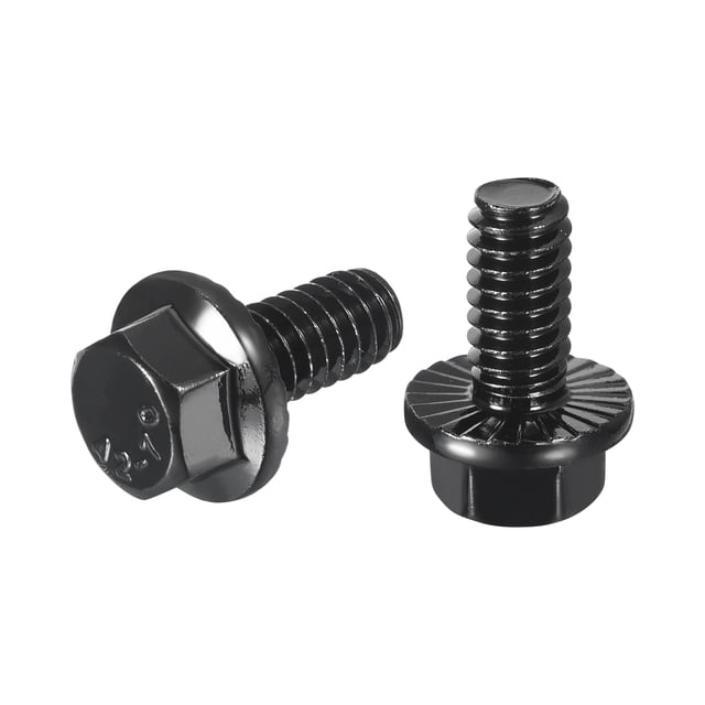 15Pack Tornillos Hexagonales con Flange 1/4-20 x 1/2", Acero Inoxidable 304