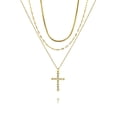 thumbnail image 1 of Collares Surtidos de oro amarillo JeenMata con colgante de cruz, 1 of 5