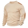 thumbnail image 2 of Ceisia Men's Slim Crew-Neck Color-Blocked Long-Sleeve Top Multi-Solid for Winter Gift, 2 of 9