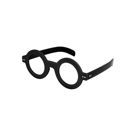 elope Black Halloween Dweeb Round Thick Frame Costume Glass, for Adult
