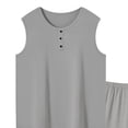 thumbnail image 5 of IROINNID Men's Sleeveless Henley Tank Top and Shorts Set with Button Placket Elastic Waist and Pockets Relaxed Casual Summer Lounge Wear, 5 of 5