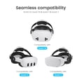 thumbnail image 6 of EUROA VR Head Strap for Oculus Quest 3S/3/ 2 with 10000mAh Rechargeable Battery, Adjustable Elite Strap, VR Accessories, 6 of 10