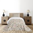 thumbnail image 4 of Ambesonne Vintage Quilted Bedspread Set 2 Pcs, Coffee Espresso Machine, Twin Size, Pale Pink Beige, 4 of 5