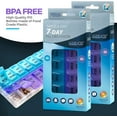 thumbnail image 5 of MEDca Twice-a-Day Pill Organizer Weekly, Multicolor, 2 Pack, 5 of 10