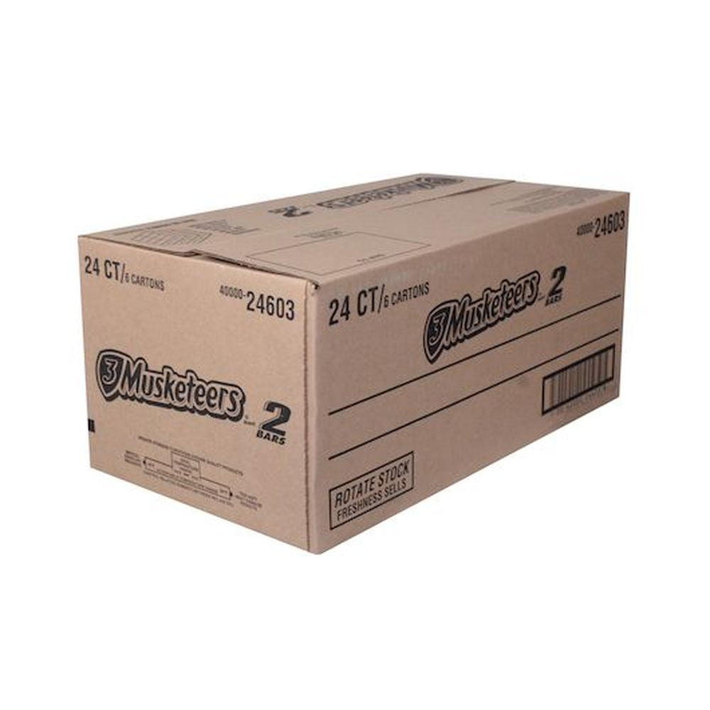 3 Musketeers Multi Piece King Size Chocolate Candy Bar -- 144 per Case.