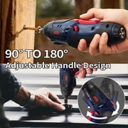 Electric Screwdriver Set,Power Screwdriver 4V Cordless Rechargeable Screwdriver Set with 34PC Magnetic Precision Bits,5 Nm Screw Gun,LED Light