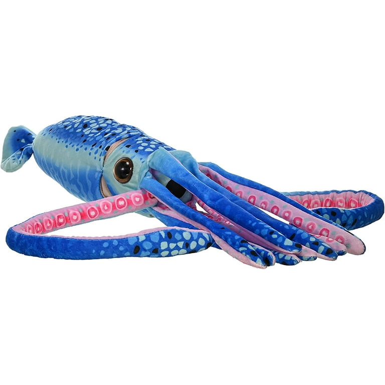 Wild Republic WR Plush Blue Squid Stuffed Animal, 12 Inches