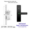 thumbnail image 2 of Biometric Fingerprint Door Lock Black Smart Lock App Remote Unlocking Keyless ,Corrosion-Resistant, 2 of 7