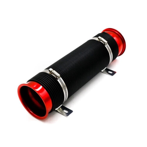 3'' Universal Flexible Car Cold Air Intake Hose Filter Pipe Telescopic Tube Kit