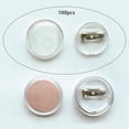 thumbnail image 2 of 100 Pieces Acrylic Design Button Pin Badge, Round Lightweight Transparent for 25mm, 2 of 8