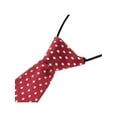 thumbnail image 3 of CORBATA CORTA ELÁSTICA PREATADA UNISEX INSPIRAR CHIC CON PATRÓN COLORIDO Y LINDO PARA UNIFORMES ESCOLARES, PUNTOS BLANCOS SOBRE BURDEOS, TALLA ÚNICA, 3 of 5