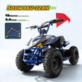 thumbnail image 4 of IVFJFV Powered 4 Wheeler, Electric 4 Wheeler with Dual Speed Adjustment,36V Four Wheeler Max 15 MPH, Front & Rear Shock Absorbers, All-Terrain Tires and Safety Disc Brake,GREEN, 4 of 12