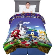 Sonic the Hedgehog (72" x 86") Twin/Full Soft Microfiber Reversible Comforter for Kids