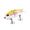 Yellow, variant on Visland 6CM/6.5G Multi-Jointed Fishing Lure with Hooks Realistic 2-Section Swimbait Plastic Artificial Bait Freshwater Saltwater Bass Trout Pike Fishing Accessories