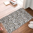 thumbnail image 4 of Rateoe Heart Leopard Pattern Flannel Door Mat Indoor Outdoor Entrance, Waterproof All-Weather Doormat,Fade Resistant, Low Profile Entryway Mat 16x24in, 4 of 7