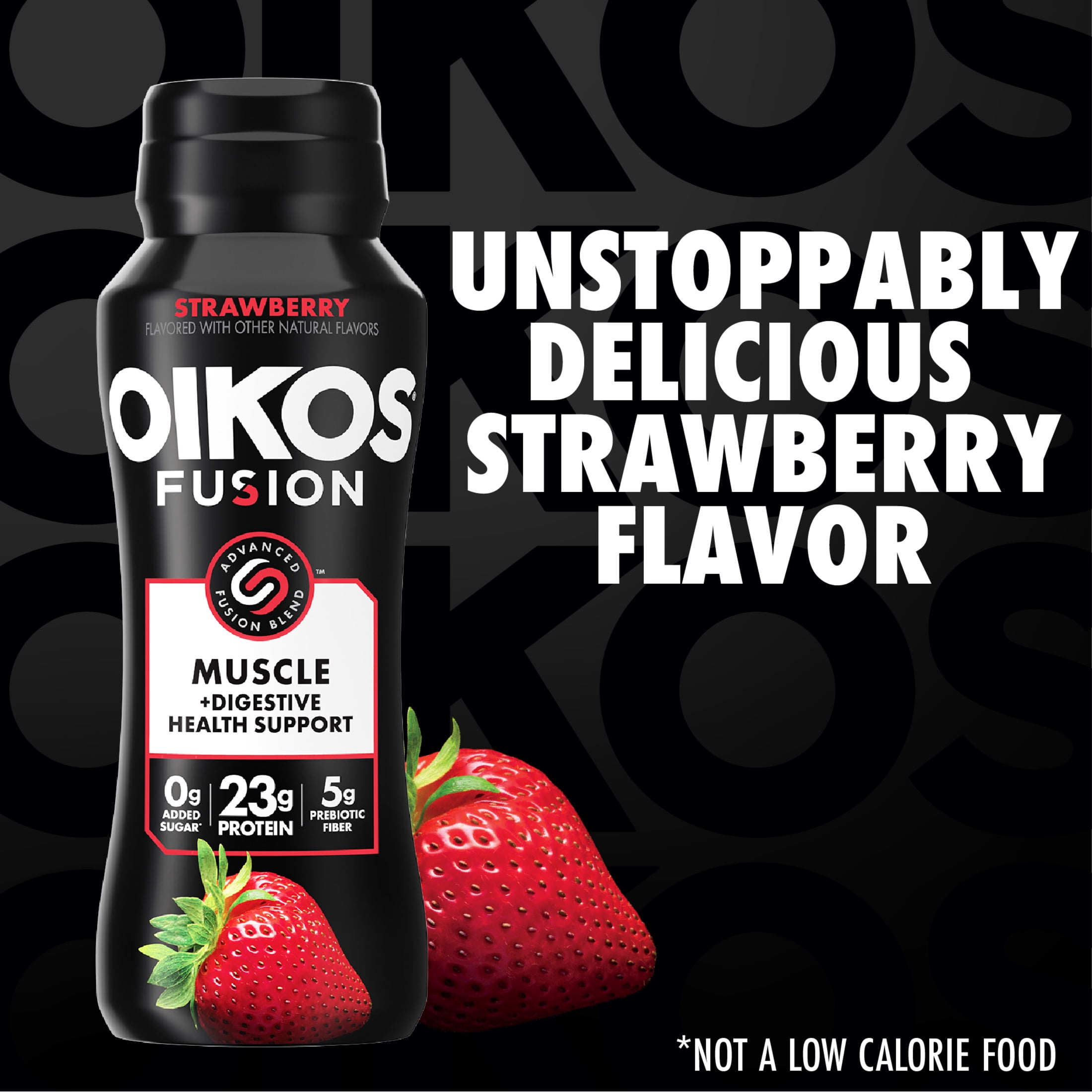 Oikos Fusion Drink, Strawberry, 7 Fl Oz Bottle