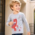 thumbnail image 2 of WXFAZCVU Toddler Boys Long Sleeve Dinosaur Shirts Kid Cute Graphic T-Shirt Everyday Wear Size 3 Years, 2 of 4