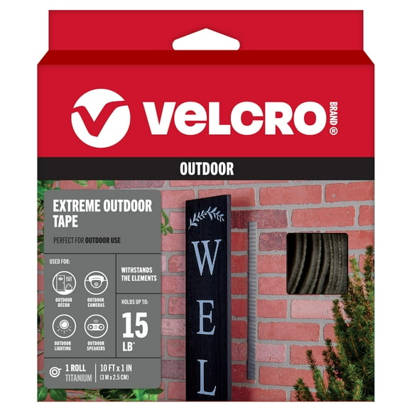Cinta adhesiva Velcro Brand Extreme Outdoor Heavy Duty de 3 m x 2,54 cm