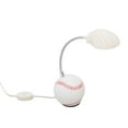 thumbnail image 4 of LED Baseball Desk Lamp, Low Power Consumption Baseball Base White Light Seashell Shape Light Head Baseball Table Lamp  For Home For Adults For Camping, 4 of 8