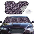 thumbnail image 3 of Lsque Flower Car Windshield Sun Shade | Accordion Folding Style Auto Shade for Car Truck SUV Van | Blocks UV Rays Sun Visor Protector | Medium, 3 of 7