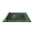 thumbnail image 2 of Ahgly Company Machine Washable Indoor Rectangle Persian Turquoise Blue Traditional Area Rugs, 7' x 9', 2 of 4