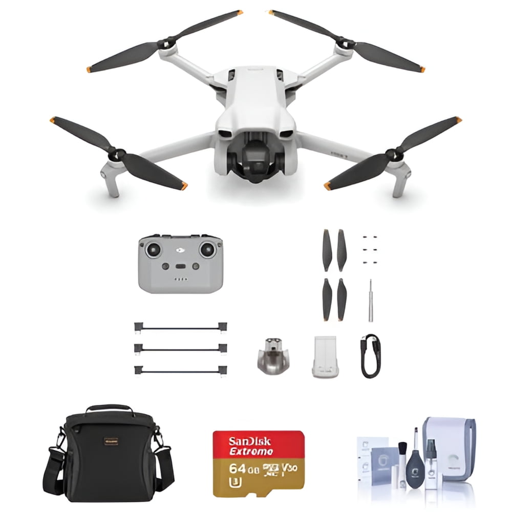 DJI Mini 3 Drone with Professional RC-N1 Remote, HD Video