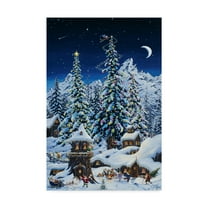 Trademark Fine Art 'Christmas With The Elves' Canvas Art by Jeff Tift