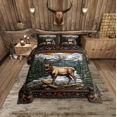 thumbnail image 2 of Erosebridal Ensembles de Literie Orignal et Cerf pour Tout-Petits avec Couette, Insert de Couette Animaux de la Jungle, Réversible 2 Pcs, Léger, 2 of 7