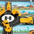 thumbnail image 7 of Car Toys Set with Transport Cargo Airplane Toys- 32.6x22.4 Inch Play Mat,6 Mini Fire Trucks/Construction Vehicle Toys,1 Large Plane,11 Road Signs,Truck Toys Gift for 3 4 5 6 Years Old Boys Kids, 7 of 7