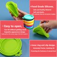 thumbnail image 2 of Gegong 12 Pieces Pet Food Can Cover, Cat Can Cover, Dog Can lid, Dog Can Cover, Silicone Safe-Material BPA-Free Supermarket Pet Food Can Lids (12 Colors), 2 of 8
