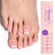 thumbnail image 1 of Presiona las uñas de los pies con forma de escarabajos cuadrados blancos con puntas francesas, 252 unidades, 1 of 7