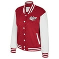 thumbnail image 2 of Women's Colosseum Crimson Indiana Hoosiers French Baguette Full Snap Fleece Jacket, 2 of 3