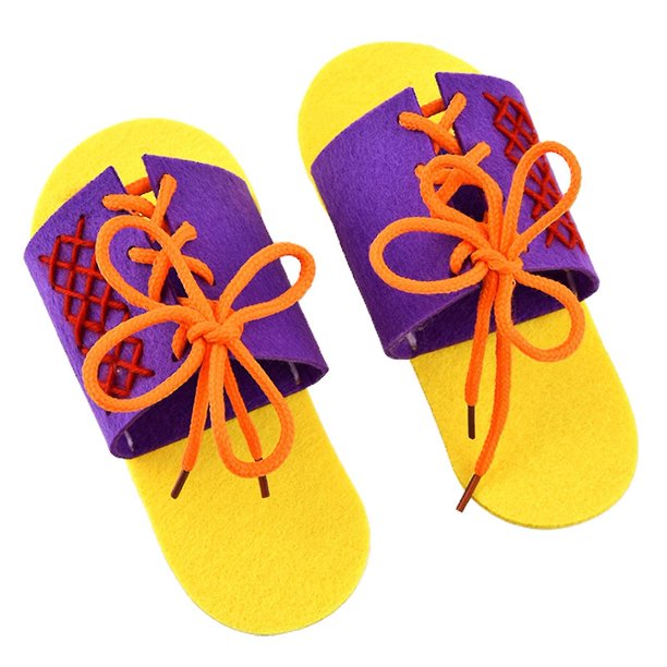 Material didáctico, regalo creativo de interacción entre padres e hijos, zapatillas educativas hechas en casa con cordones para estudiantes