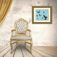 thumbnail image 3 of St Hilaire, Elizabeth 17x15 Gold Ornate Wood Framed with Double Matting Museum Art Print Titled - Birds on Light Blue, 3 of 4