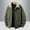 Army Green, variant on DPTALR George Men's Corduroy Fleece Jacket Lined Jacket Turn-Down Collar Full Zip Warm Winter Jacket Beige Big and Tall Men M