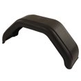 thumbnail image 1 of Trailer Fenders, Trailer Tire Mud Guard Rounded Corners Professional Easy Installation Shockproof  for RV for Single Axle 14in Diameter Wheels, 1 of 8