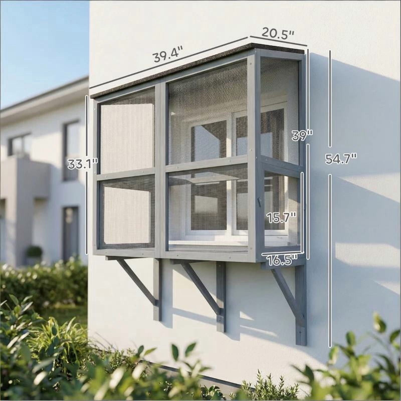 Window Box Cat House, Cat Enclosure Outdoor Catio
