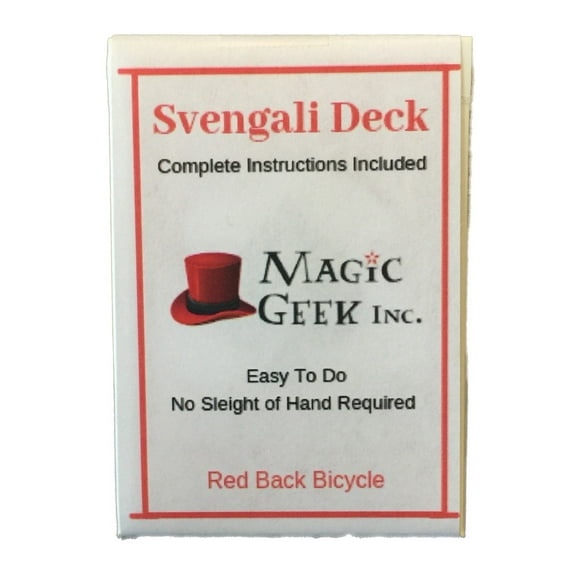 Magic Geek Svengali Deck Trick,  (Red, 2 Pack)