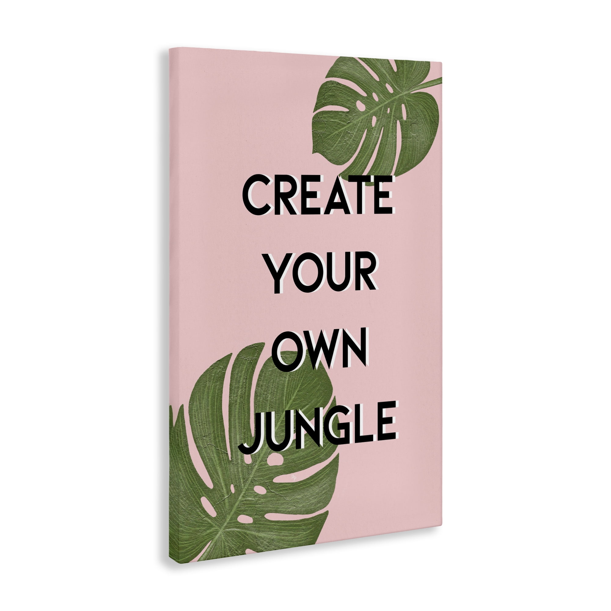 Stupell Industries Create Your Own Jungle Canvas Wall Art, design by Martina Pavlova