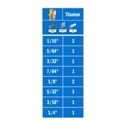 HART 10-Piece Hex Shank Titanium Drill Bit Set
