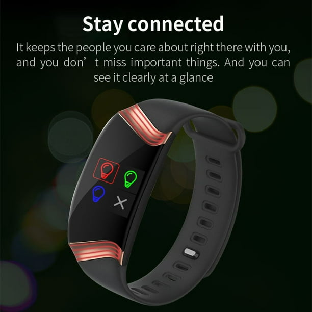 Pulsera deportiva inteligente E20 Pantalla tactil unica TFT de 0 96 pulgadas BT4.0 IP67 Imperme MABOTO Pulsera inteligente Bodega Aurrera en linea