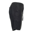 thumbnail image 4 of ISLAND by Tasso Elba Collezione Black Heather Flat Front Shorts | Size Small, 4 of 4