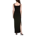 thumbnail image 2 of Adrianna Papell womens  Asymmetrical Floral Beaded Jersey Gown, 14, Black, 2 of 4