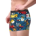 thumbnail image 4 of Fotbe Vehicles Cartoon with Funny Drivers Men’s Total Support Pouch Boxer Briefs, X-Temp Cooling, Moisture-Wicking Underwear, Regular, Long-leg and Trunk-Large, 4 of 9