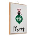 Merry Christmas Ornament Wall Decoration, Multicolor, by Holiday Time