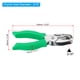 thumbnail image 2 of Uxcell 3/16" Perforadora de un solo agujero, perforadora manual con agarre suave, forma triangular, perforadora de papel de metal, verde, 2 of 7