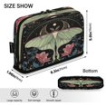 thumbnail image 3 of Standing Pencil Case with Base Large Capacity Stationery Pouch Pen Bag with Zipper for Women Men Beautiful Moth, 3 of 7