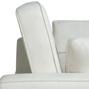 Serta Monroe Modern Convertible Sofa with Queen Size Sleeper, Oyster Woven Fabric