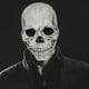 thumbnail image 2 of Máscara de calavera de cabeza completa de Halloween con mandíbula móvil, casco de látex realista para adultos, Color claro, 2 of 9
